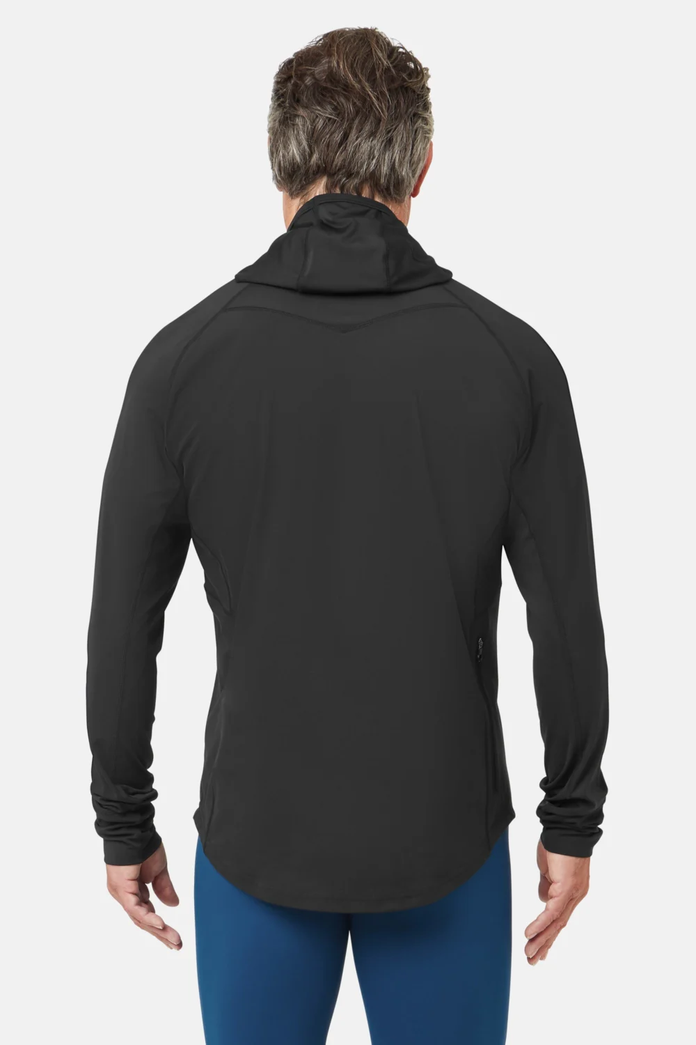 Herren UV Kapuzen Langarmshirt - Back