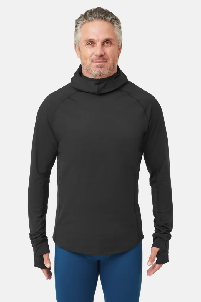 Herren UV Kapuzen Langarmshirt - Front 1