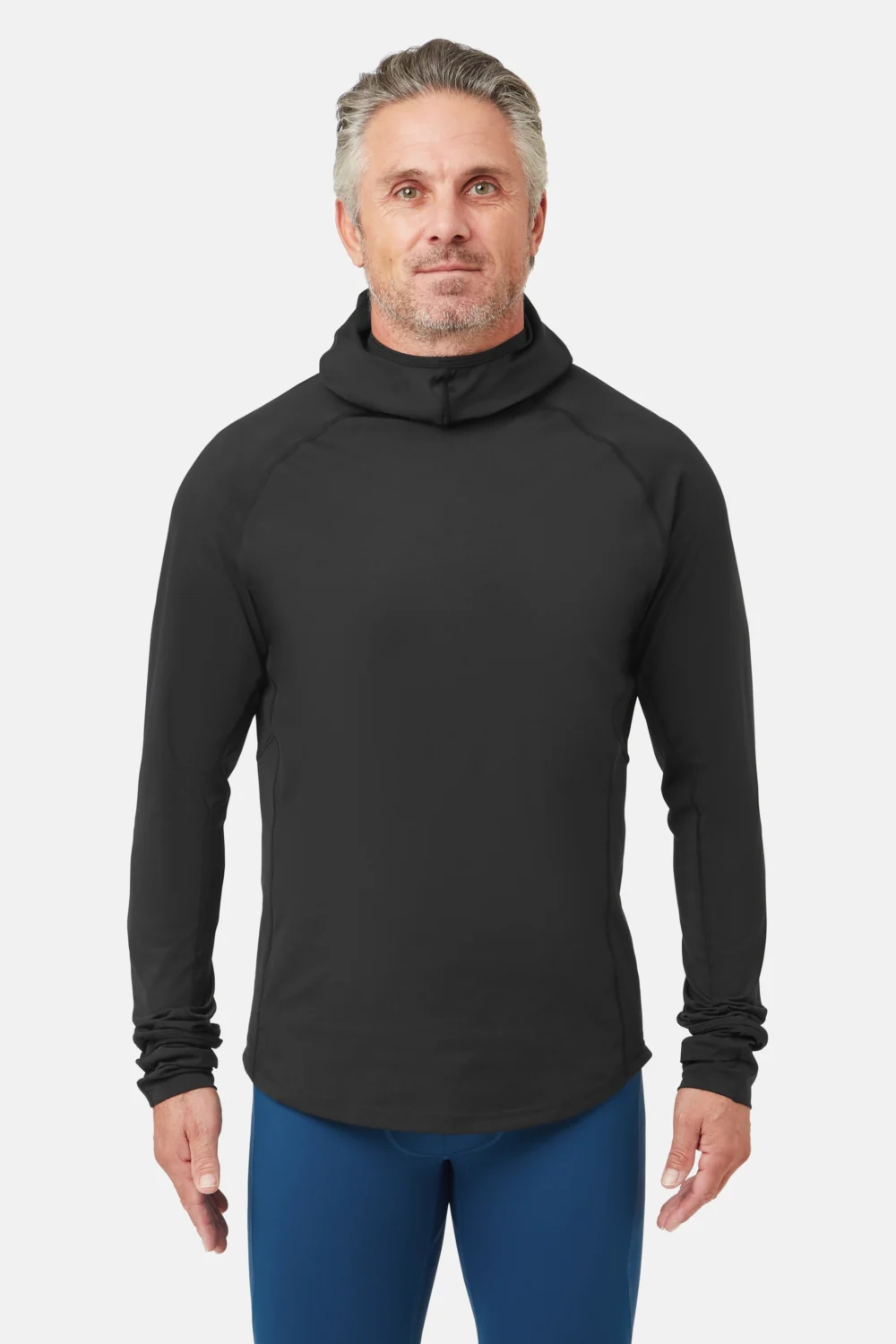 Herren UV Kapuzen Langarmshirt - Front 2