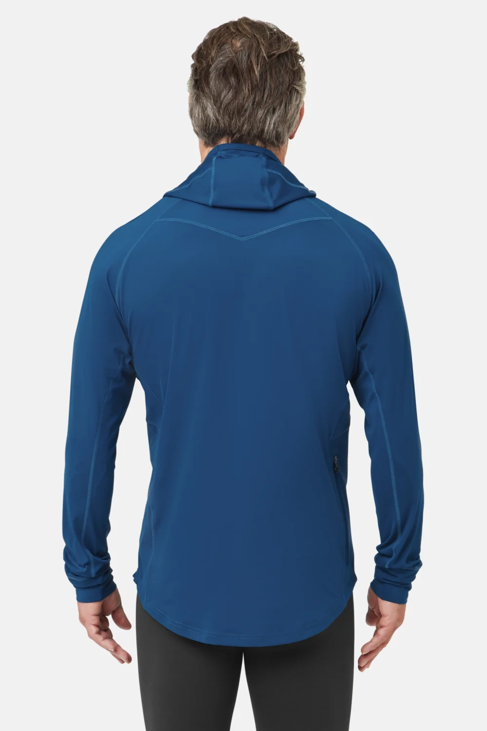 Herren UV Kapuzen Langarmshirt - Back