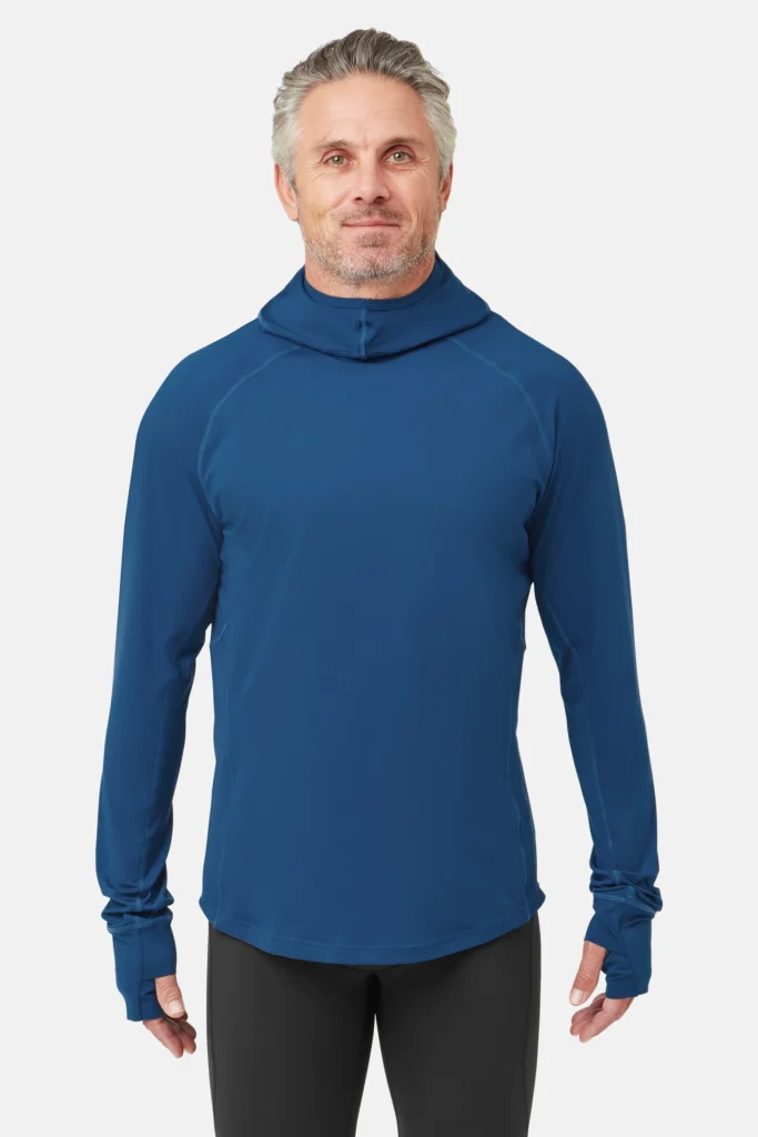 Herren UV Kapuzen Langarmshirt - Front 1