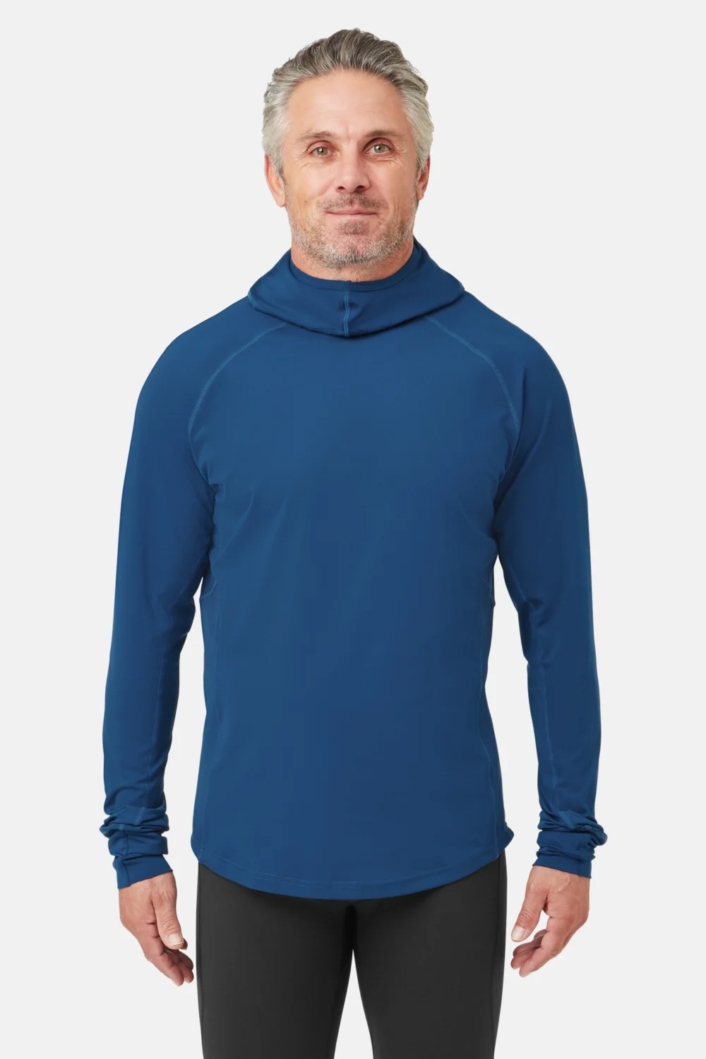 Herren UV Kapuzen Langarmshirt - Front 2
