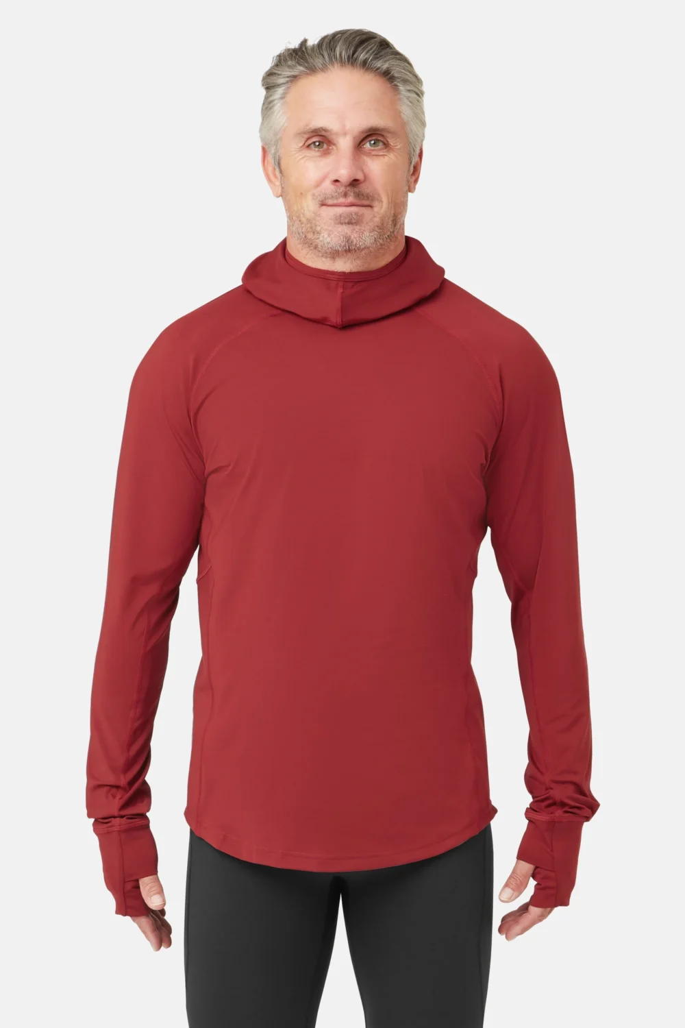 Herren UV Kapuzen Langarmshirt - Front 1
