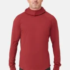 Herren UV Kapuzen Langarmshirt - Front 1