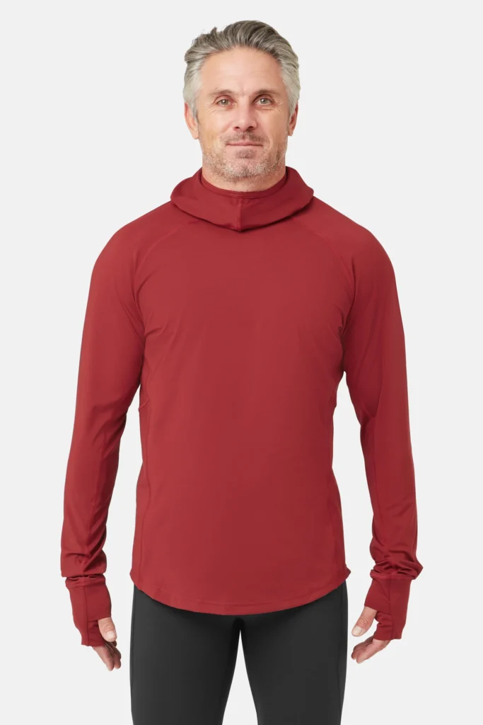Herren UV Kapuzen Langarmshirt - Front 1