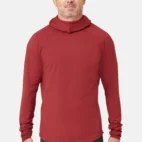Herren UV Kapuzen Langarmshirt - Front 2