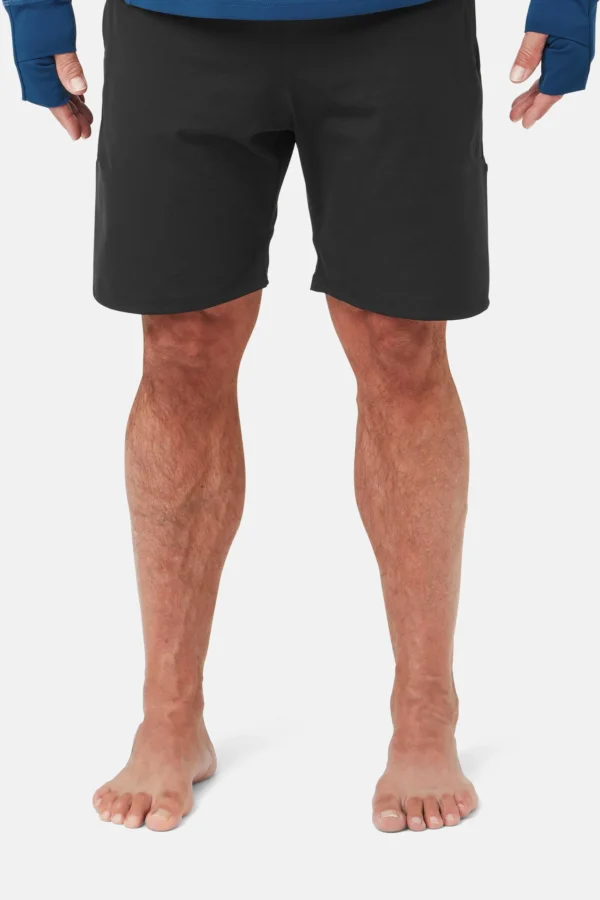 Herren UV Badeshorts UPF 50+ (geprüft UPF 80) – Schwimmshorts, Schwarz