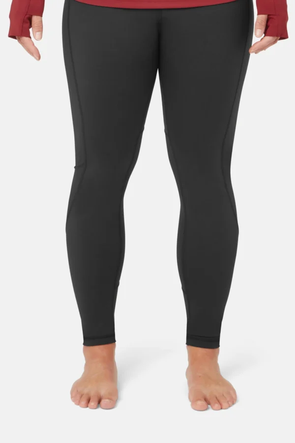 Damen UV Leggings UPF 50+ (geprüft UPF 80) – Schwimm-Leggings, Schwarz
