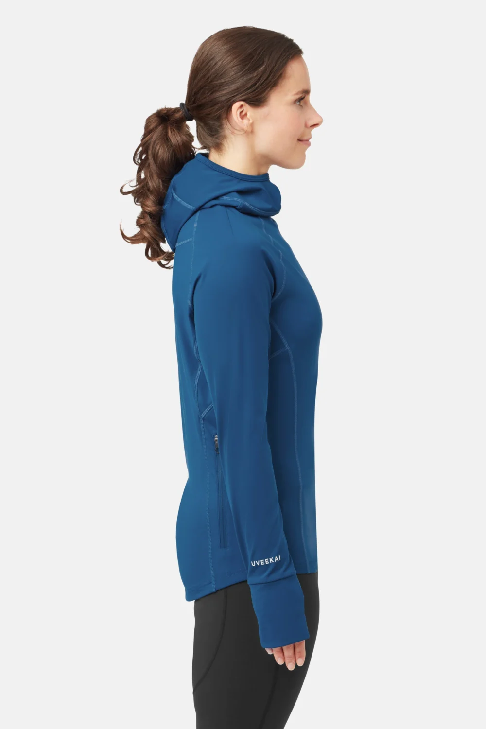 Damen UV Kapuzen Langarmshirt - Side