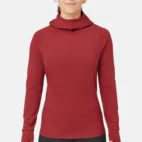 Damen UV Kapuzen Langarmshirt - Front 1