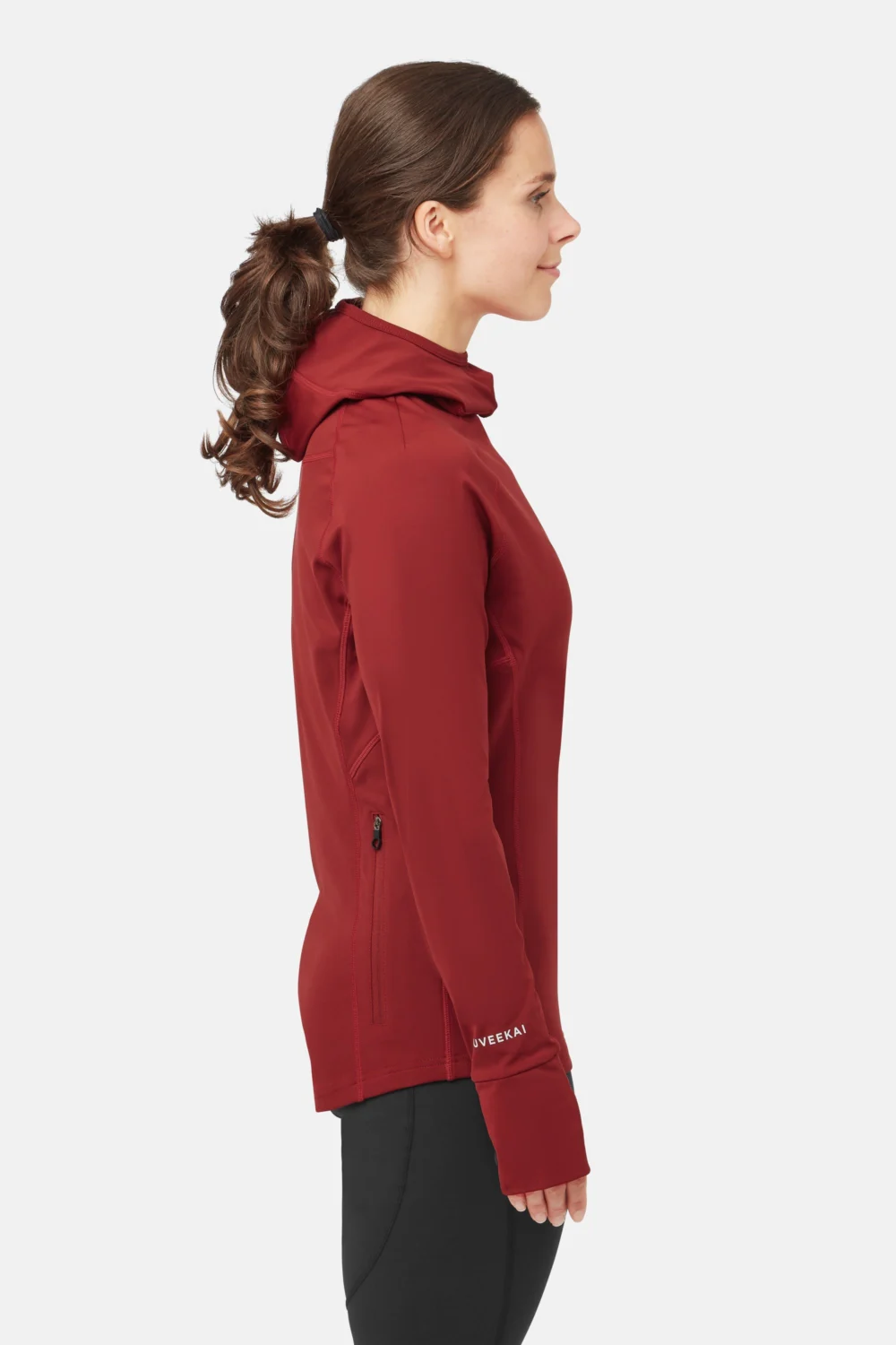Damen UV Kapuzen Langarmshirt - Side